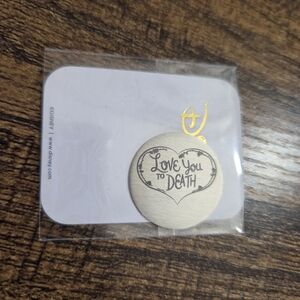 Origami Owl Silver Love You to Death LG Locket Plate Nightmare Before Christmas